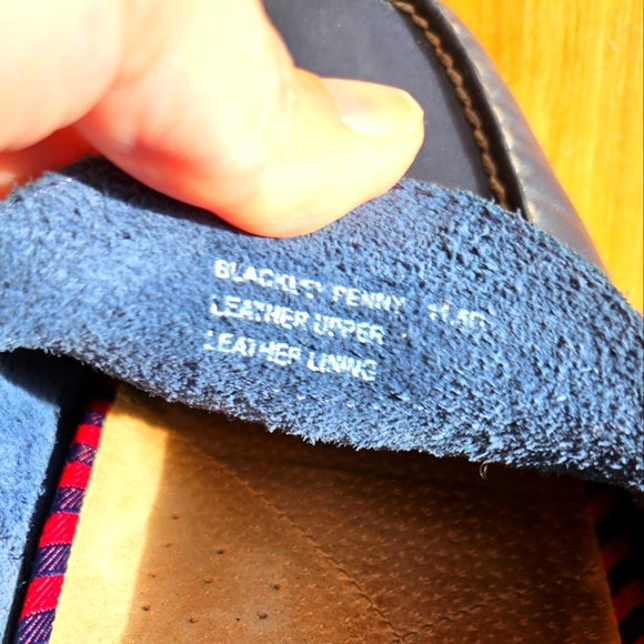 Polo Ralph Lauren Blackley Penny Men's Leather Navy Blue Loafers Shoes Sz 11.5 D - Picture 9 of 10